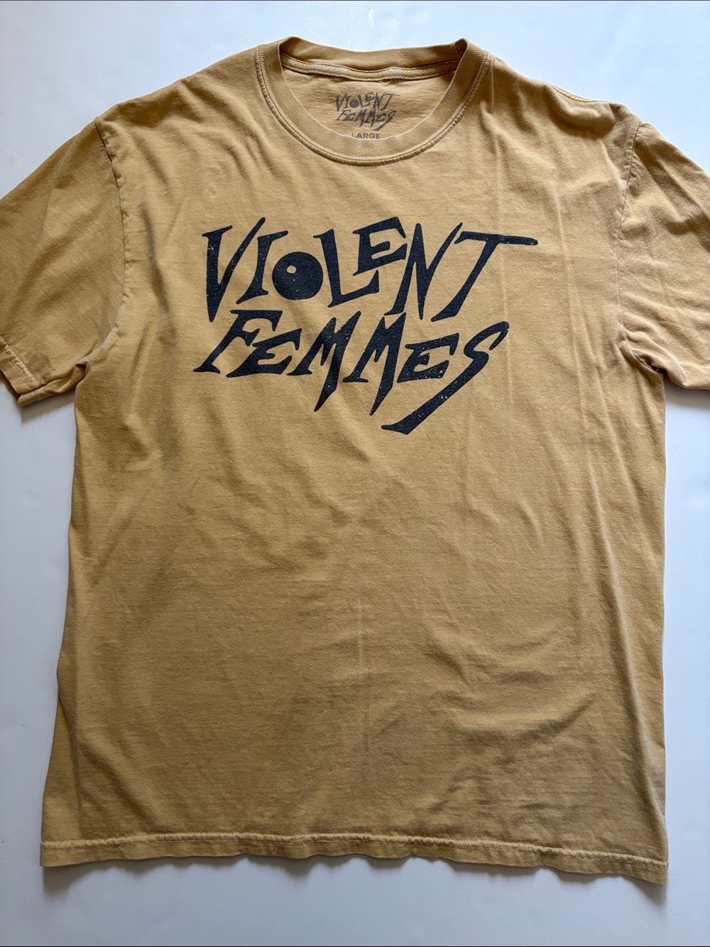 Violent Femmes Logo Tee in Mustard